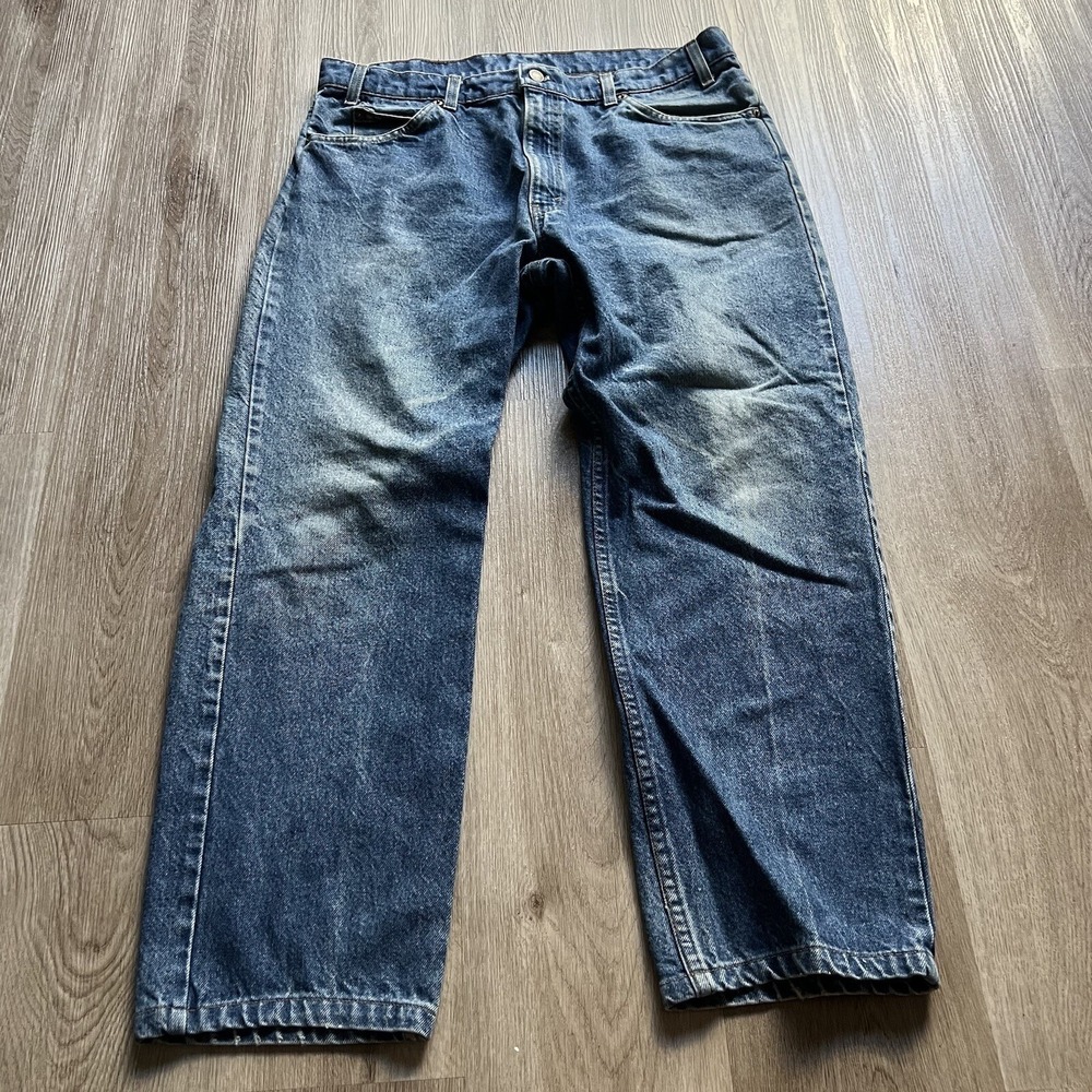 Vintage 90s Levis 506 Mid Wash Jeans Size 38x30 (36x28) Straight DenimUSA Made
